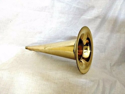 Corno fonografo ottone antico