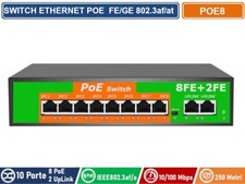 SWITCH POE ETHERNET 10 PORTE 8