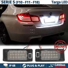 2 Luci TARGA FULL LED PLACCHETTE Complete per Bmw Serie 5 F10 F11 CANBUS 6.500K