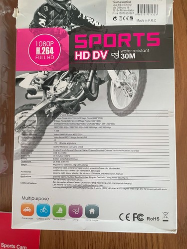 Sport action camera - action, full