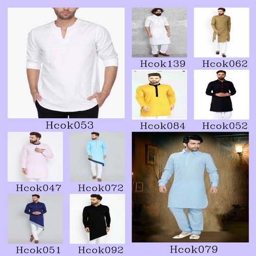 Uomo kurta solo solido - uomo,