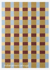 4x10 piedi tessuto a mano blu