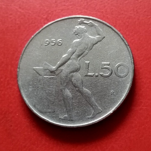 Monnaie italie lire 1956 r - italie,