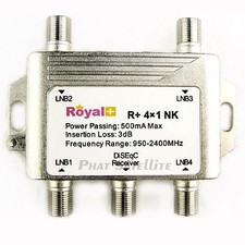 2 x Royal+ 4x1 DiSEqC 2.0