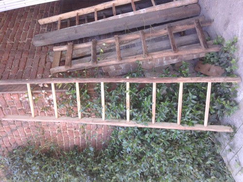 Antica vecchia scala legno