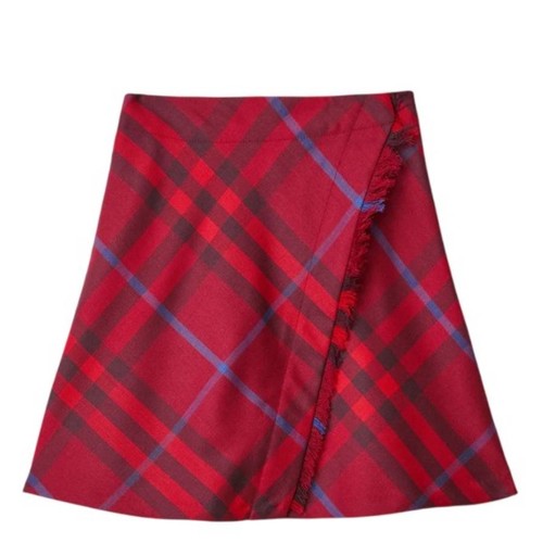 Gonna quadri burberry per - a,