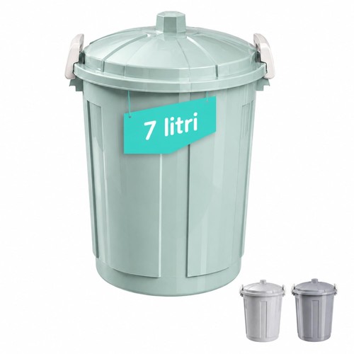 Bidone porta rifiuti litri - porta, 7
