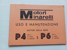 Minarelli motori 50 P6 R-P6 E - P4 R -P4 E 1980 manuale uso originale italiano