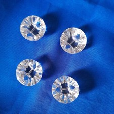 BOTTONI CRISTALLO VINTAGE 4 PEZZI PARTICOLARI  MOLTO ELEGANTI.