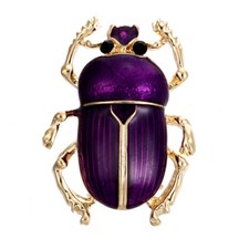 Spilla coleottero cristallo