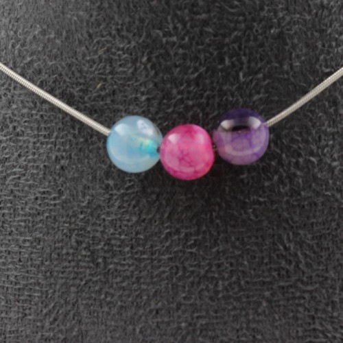 Pietre minerali collana 3 - collana,