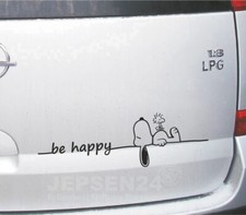 Adesivo be happy Snoopy che