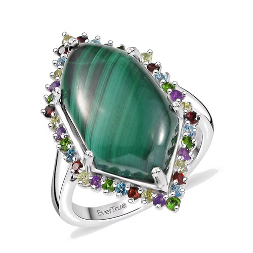 Anello evertrue malachite - anello,