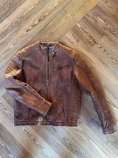 Giacca in pelle uomo stile vintage