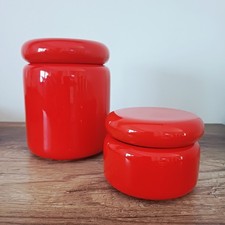 COPPIA SCATOLE CERAMICA ROSSA