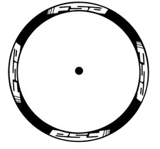 adesivi cerchi bici - 16  adesivi FSA - H 3 cm  raggio cerchio 61 cm