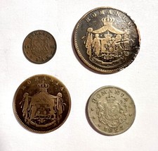 Set 4 Monete 1,5, 10 Bani E Leu Romania  REF92829