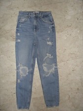 JEANS BERSHKA  Tg 36 EUR 40 ITA  IN DENIM MODELLO MOM SLIM  PREZZO AFFARE