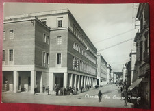 CASERTA VIA CESARE BATTISTI ANIMATA VG 1954 BROMOFOTO BL
