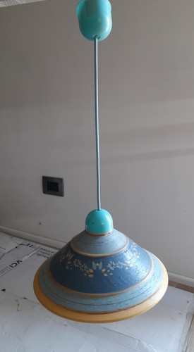 Lampadario vintage provenzale - lampadario,