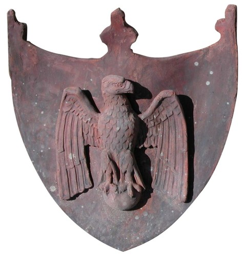 Stemma terracotta con - in,