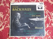 DECCA SXL 2214 Stereo WBg ED1 UK Wilhelm Backhaus VPO BOHM MOZART NM
