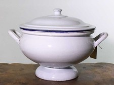 Zuppiera in metallo smaltato