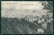 La Spezia Città Saluti da Squadra in Porto Barche cartolina RB8648