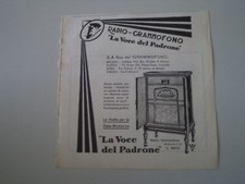 advertising Pubblicità 1931 RADIO GRAMMOFONO LA VOCE DEL PADRONE MOD. R.E. 45