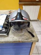 (TG. Taglia unica) Theo Klein- Casco Pompiere con Visiera, Giocattoli, GRIGIO