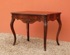 Scrittoio scrivania intagliato, mogano, cassettino frontale, fine '800!