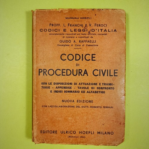Codice procedura civile - codice,
