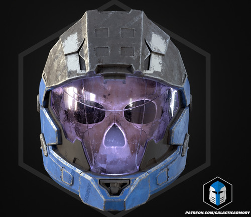 Casco halo haunted stampato - haunted,