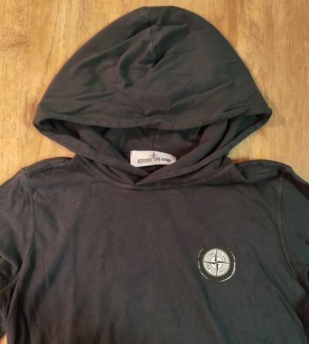 Stone island junior felpa nera - stone,