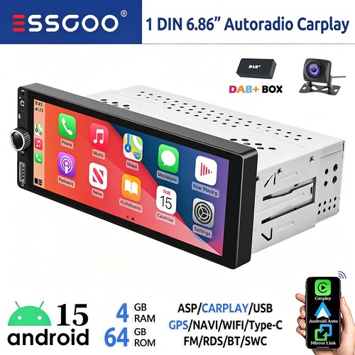 Autoradio dab din 4 - autoradio, 4+64g