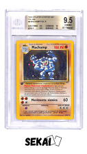 POKEMON MACHAMP 8/102 SET BASE PRIMA EDIZIONE BGS 9.5 GEM MINT ITALIANO