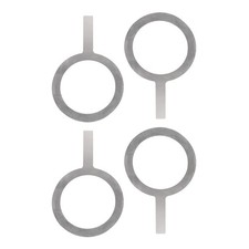  4pcs in acciaio inox in