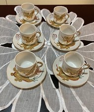 Set Antiche Tazze Caffe In