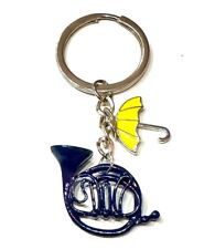 HIMYM Portachiavi How I Met Your Mother Corno Blu Ombrello Giallo Nichel Free