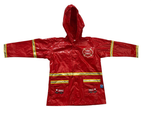 Impermeabile pompiere rosso
