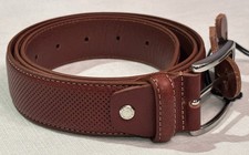 $295 NEW 38 LEATHER BELT ITALY