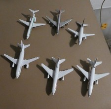 6 Modellini aerei commerciali in metallo vintage, anni 90