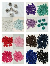 100 Pz  Mini Fiori Rose Nastro