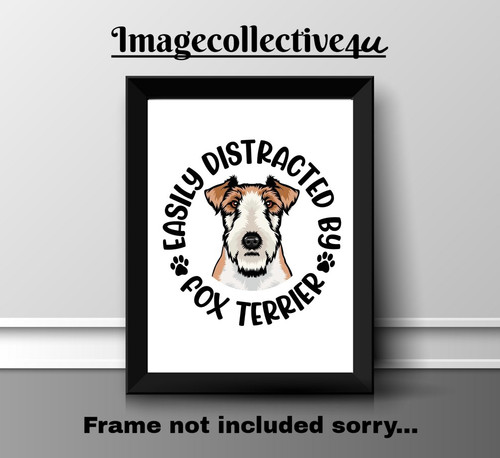 Fox terrier pet dog stampa - fox,