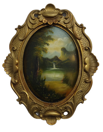 Quadro olio tavola 59x48 - quadro,