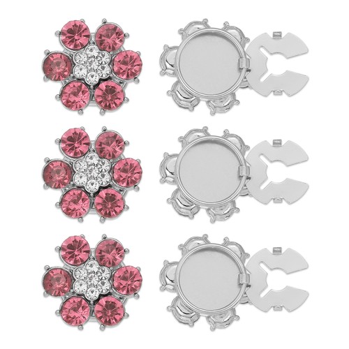 Bottoni strass 6pcs - bottoni, per