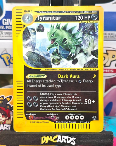 Pokemon tyranitar 165 rara - tyranitar, 29/165