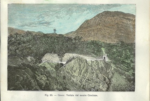 Stampa antica monte - antica,