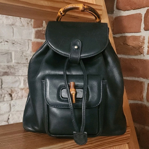 Gucci mini zaino bambù blu - zaino,
