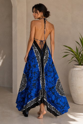 Maxi abito 100 - %, halter